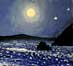 Nightscape Painting - Night, Moonlight and Stars - Poem, Ode to Moonlight, and Paintings