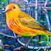 Yellow Warbler Painting - Ode to Heroes Wetland